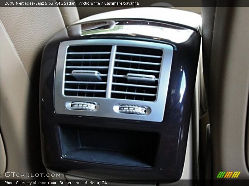 Arctic White / Cashmere/Savanna 2008 Mercedes-Benz S 63 AMG Sedan