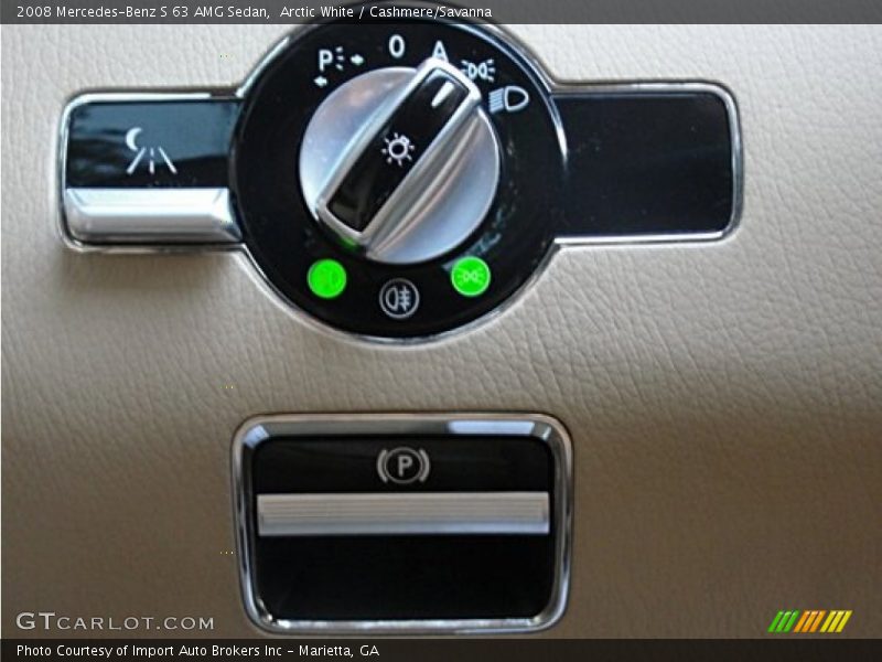 Arctic White / Cashmere/Savanna 2008 Mercedes-Benz S 63 AMG Sedan
