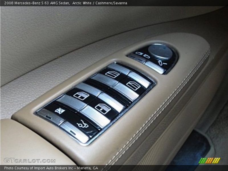 Arctic White / Cashmere/Savanna 2008 Mercedes-Benz S 63 AMG Sedan