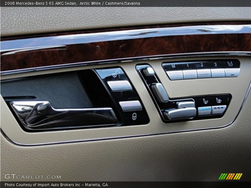 Arctic White / Cashmere/Savanna 2008 Mercedes-Benz S 63 AMG Sedan