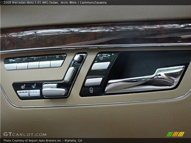 Arctic White / Cashmere/Savanna 2008 Mercedes-Benz S 63 AMG Sedan