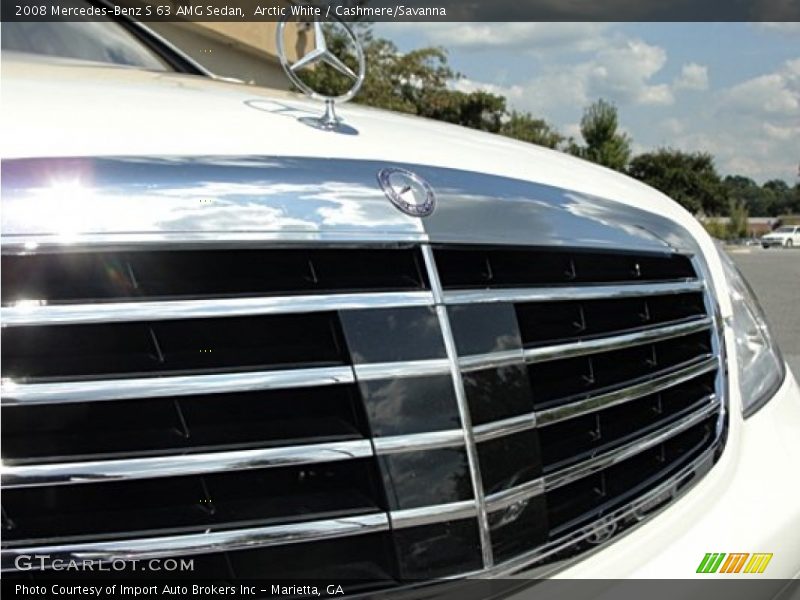 Arctic White / Cashmere/Savanna 2008 Mercedes-Benz S 63 AMG Sedan