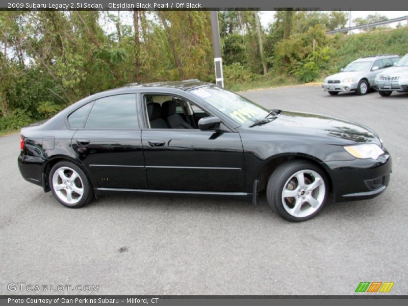 Obsidian Black Pearl / Off Black 2009 Subaru Legacy 2.5i Sedan