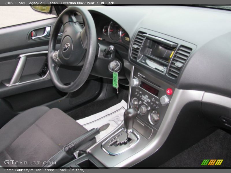 Obsidian Black Pearl / Off Black 2009 Subaru Legacy 2.5i Sedan