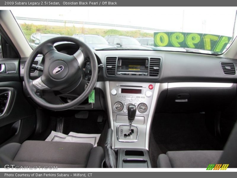 Obsidian Black Pearl / Off Black 2009 Subaru Legacy 2.5i Sedan