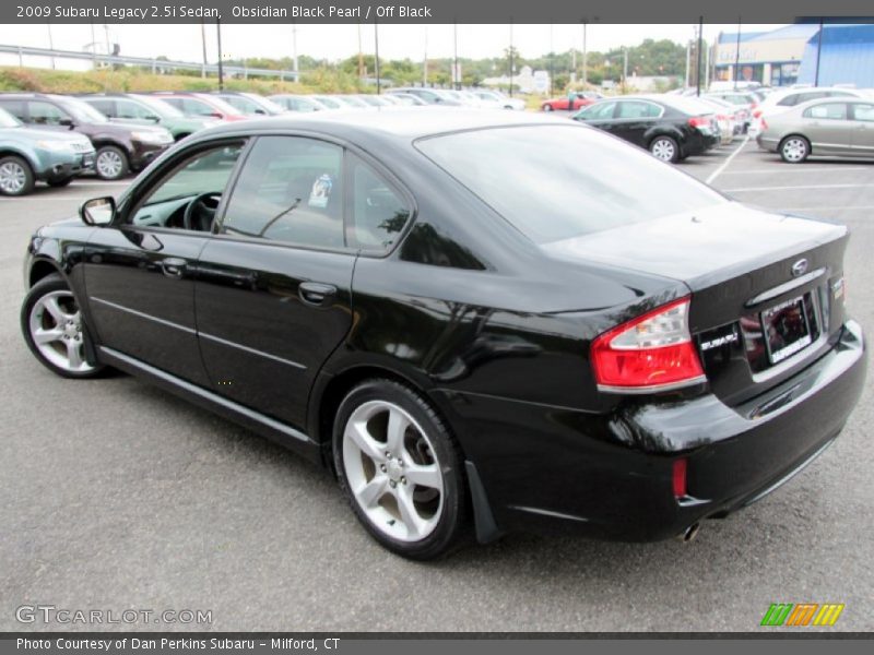 Obsidian Black Pearl / Off Black 2009 Subaru Legacy 2.5i Sedan