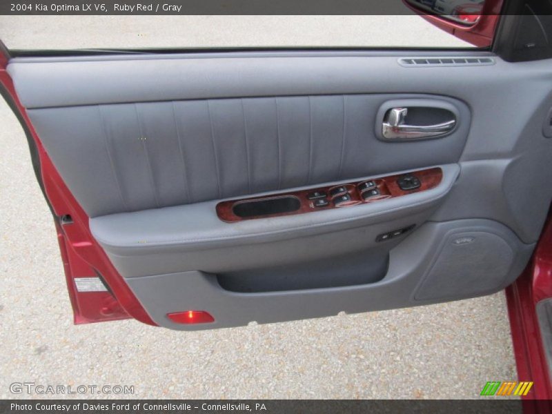 Ruby Red / Gray 2004 Kia Optima LX V6