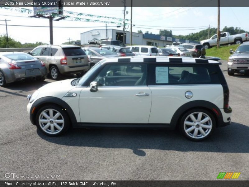 Pepper White / Black/Grey 2009 Mini Cooper S Clubman
