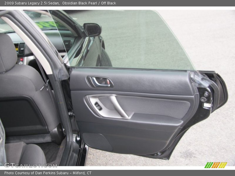 Obsidian Black Pearl / Off Black 2009 Subaru Legacy 2.5i Sedan