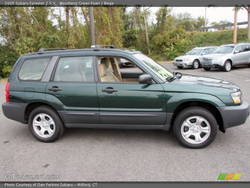 Woodland Green Pearl / Beige 2005 Subaru Forester 2.5 X