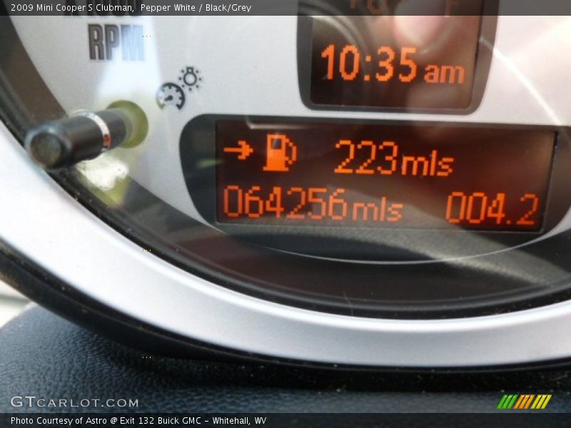 Pepper White / Black/Grey 2009 Mini Cooper S Clubman