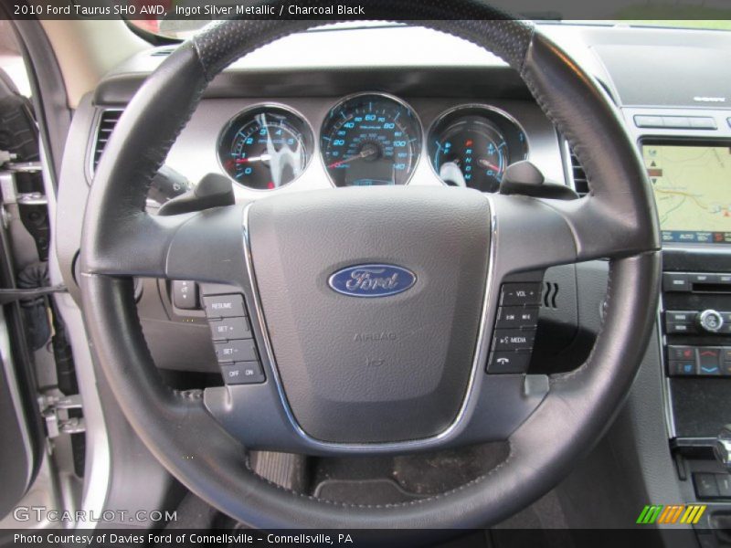 Ingot Silver Metallic / Charcoal Black 2010 Ford Taurus SHO AWD