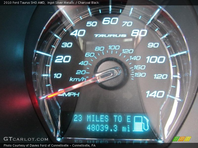 Ingot Silver Metallic / Charcoal Black 2010 Ford Taurus SHO AWD