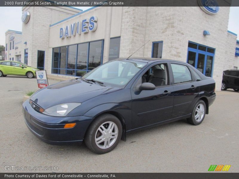 Twilight Blue Metallic / Medium Graphite 2003 Ford Focus SE Sedan