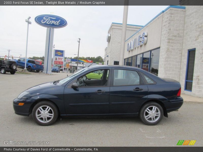 Twilight Blue Metallic / Medium Graphite 2003 Ford Focus SE Sedan
