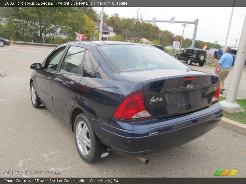 Twilight Blue Metallic / Medium Graphite 2003 Ford Focus SE Sedan