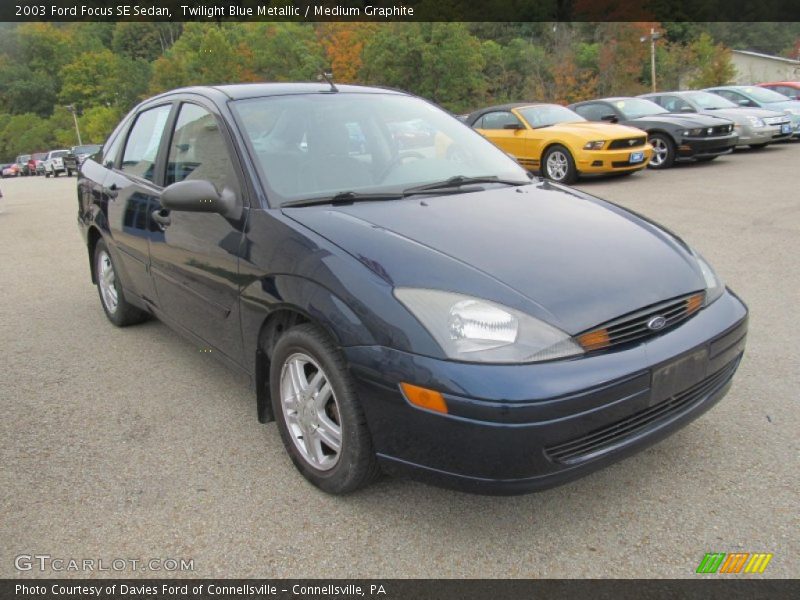 Twilight Blue Metallic / Medium Graphite 2003 Ford Focus SE Sedan