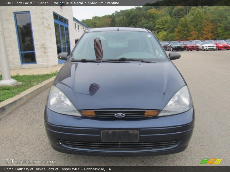 Twilight Blue Metallic / Medium Graphite 2003 Ford Focus SE Sedan