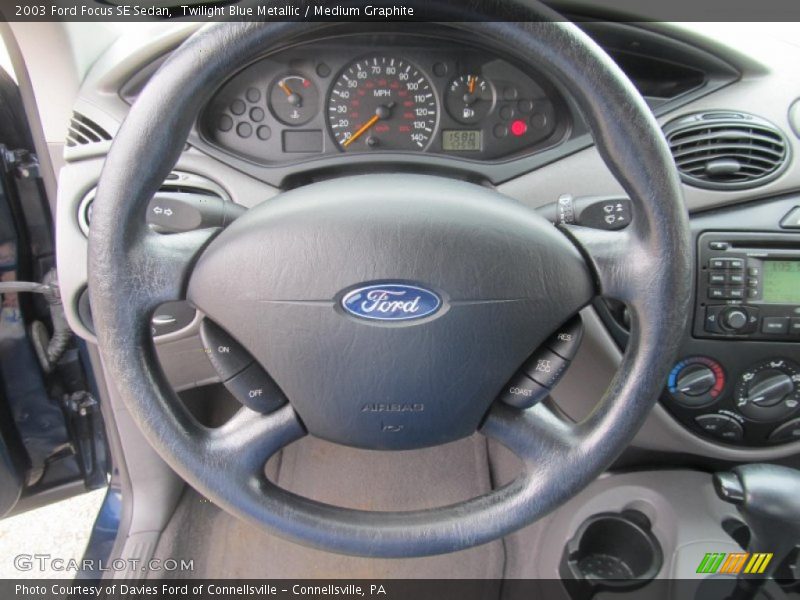 Twilight Blue Metallic / Medium Graphite 2003 Ford Focus SE Sedan