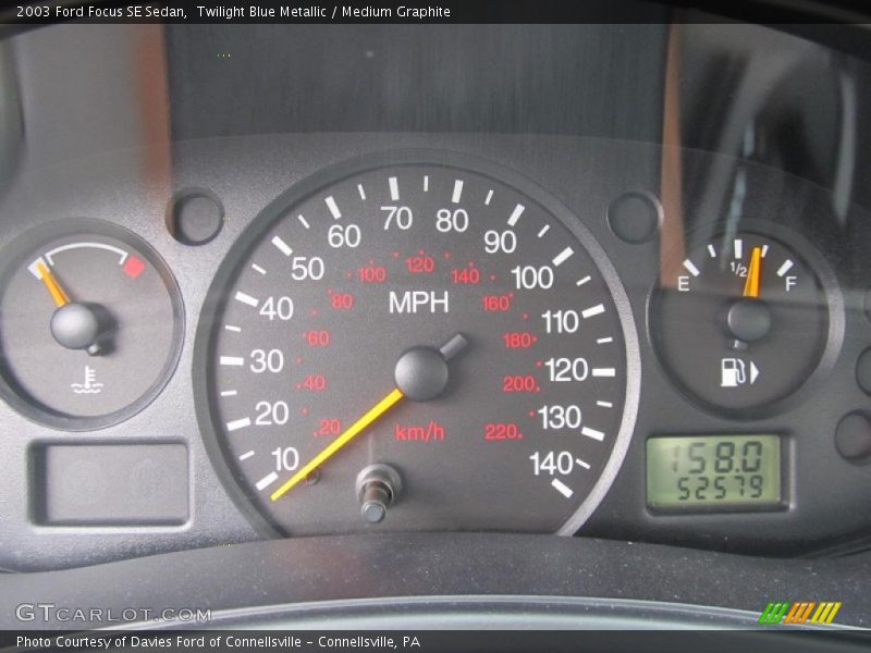 Twilight Blue Metallic / Medium Graphite 2003 Ford Focus SE Sedan