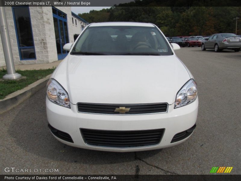 White / Neutral Beige 2008 Chevrolet Impala LT