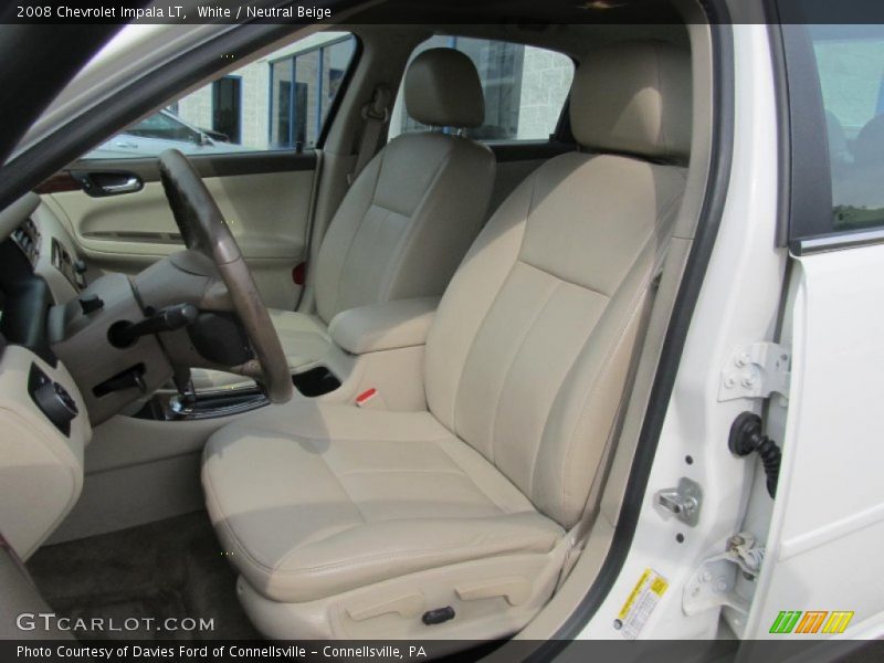 White / Neutral Beige 2008 Chevrolet Impala LT
