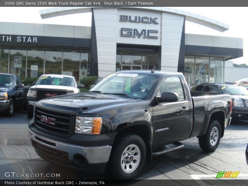 Onyx Black / Dark Titanium 2009 GMC Sierra 1500 Work Truck Regular Cab 4x4