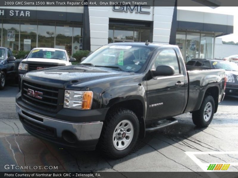 Onyx Black / Dark Titanium 2009 GMC Sierra 1500 Work Truck Regular Cab 4x4