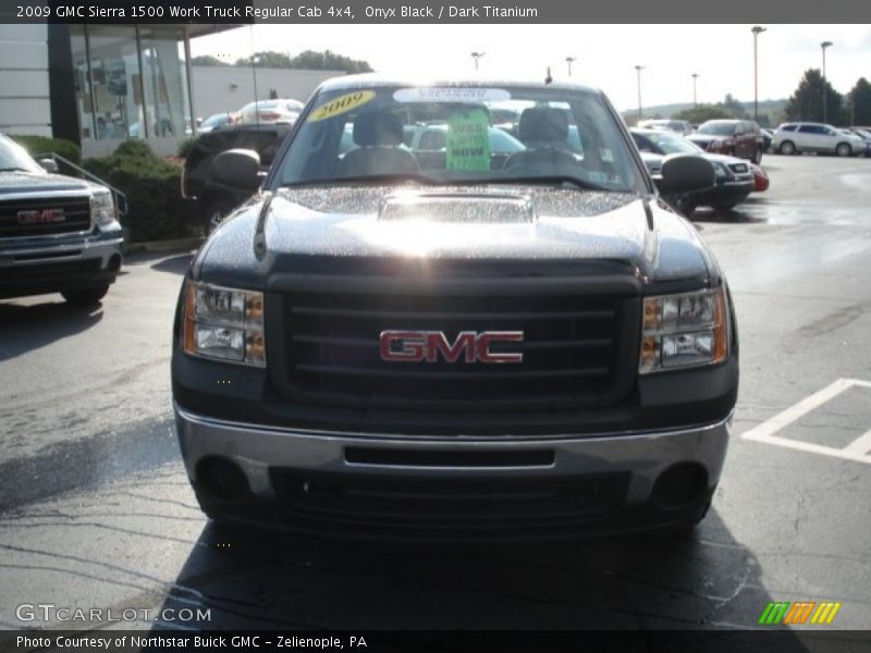 Onyx Black / Dark Titanium 2009 GMC Sierra 1500 Work Truck Regular Cab 4x4