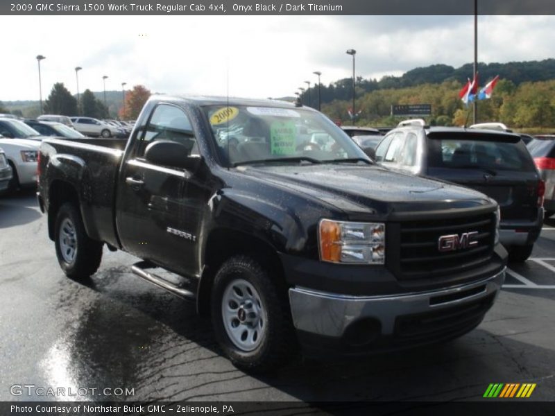 Onyx Black / Dark Titanium 2009 GMC Sierra 1500 Work Truck Regular Cab 4x4