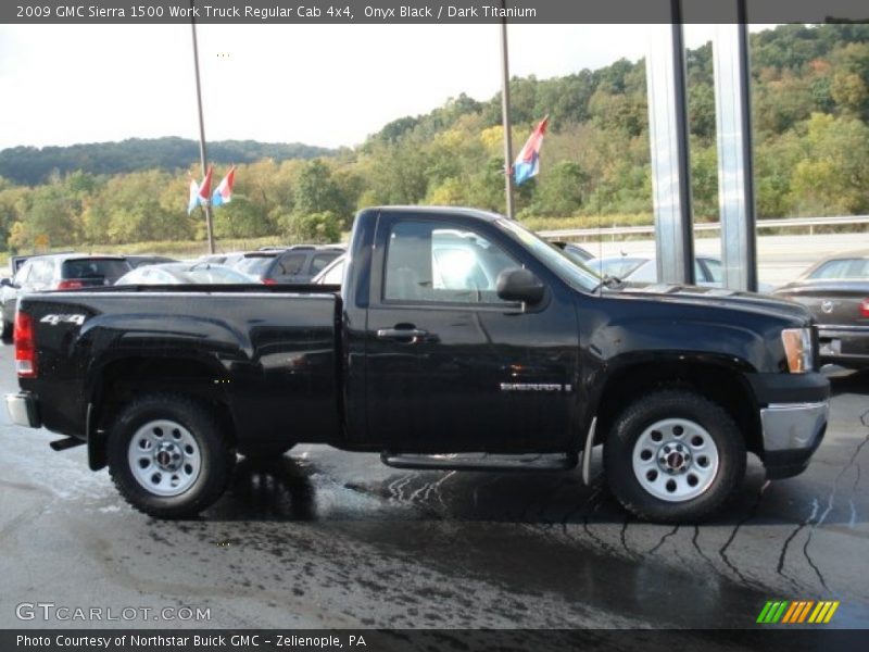 Onyx Black / Dark Titanium 2009 GMC Sierra 1500 Work Truck Regular Cab 4x4