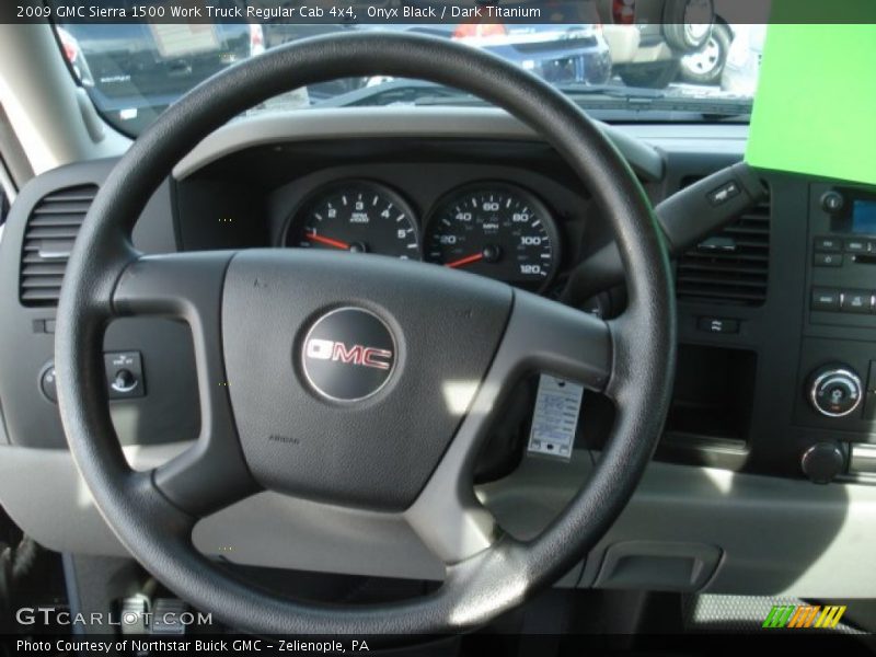 Onyx Black / Dark Titanium 2009 GMC Sierra 1500 Work Truck Regular Cab 4x4