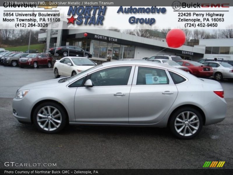 Quicksilver Metallic / Medium Titanium 2012 Buick Verano FWD
