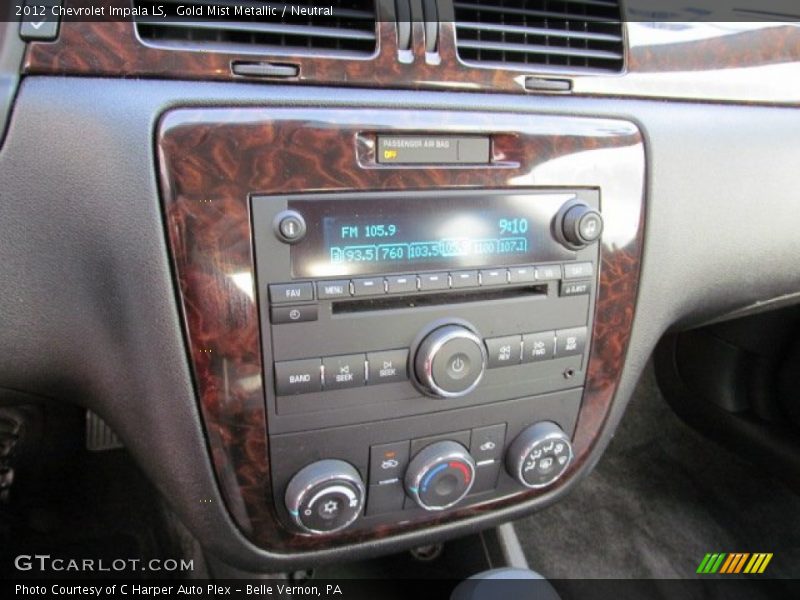 Gold Mist Metallic / Neutral 2012 Chevrolet Impala LS