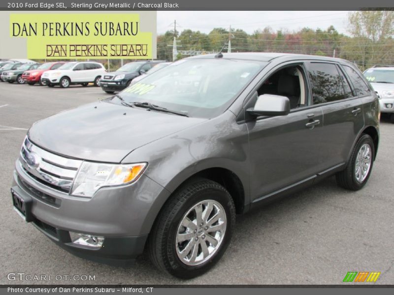 Sterling Grey Metallic / Charcoal Black 2010 Ford Edge SEL