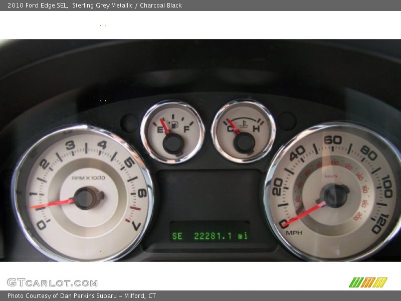 Sterling Grey Metallic / Charcoal Black 2010 Ford Edge SEL