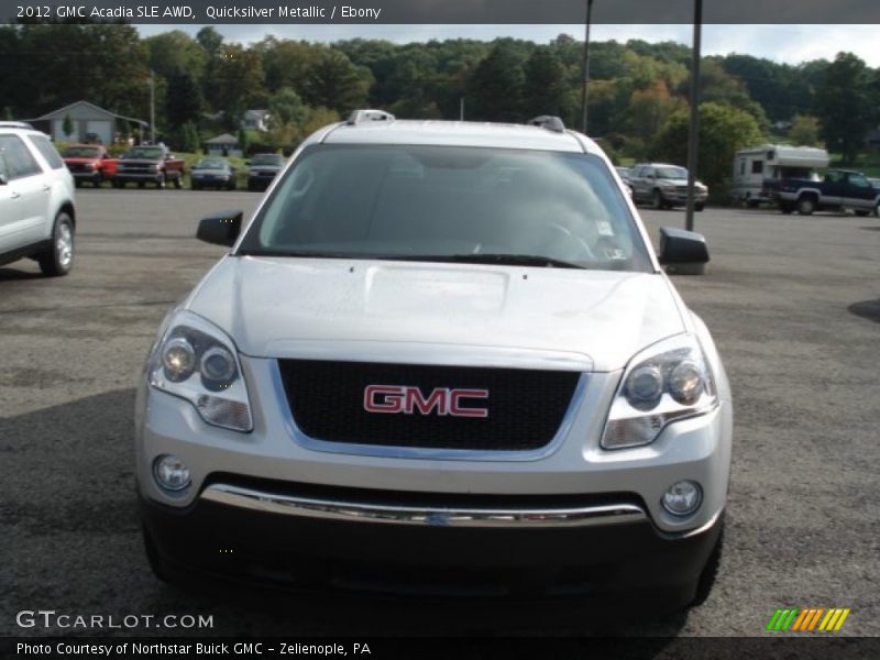 Quicksilver Metallic / Ebony 2012 GMC Acadia SLE AWD