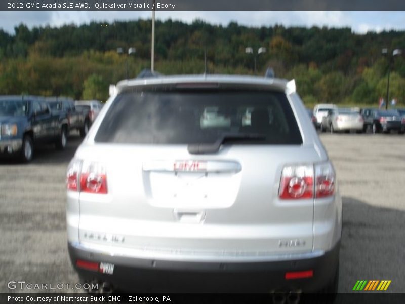 Quicksilver Metallic / Ebony 2012 GMC Acadia SLE AWD