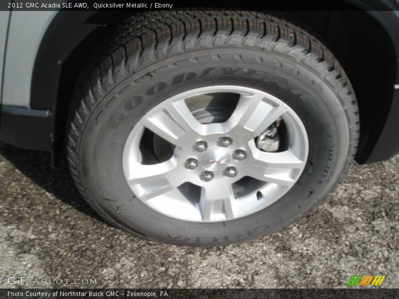 Quicksilver Metallic / Ebony 2012 GMC Acadia SLE AWD