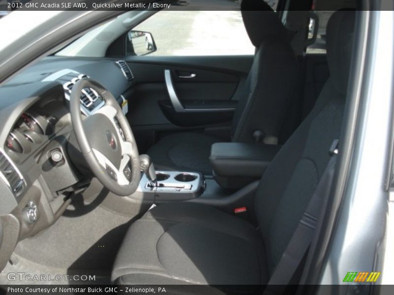 Quicksilver Metallic / Ebony 2012 GMC Acadia SLE AWD