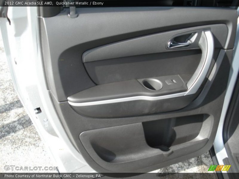 Quicksilver Metallic / Ebony 2012 GMC Acadia SLE AWD