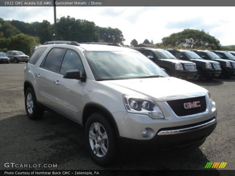 Quicksilver Metallic / Ebony 2012 GMC Acadia SLE AWD
