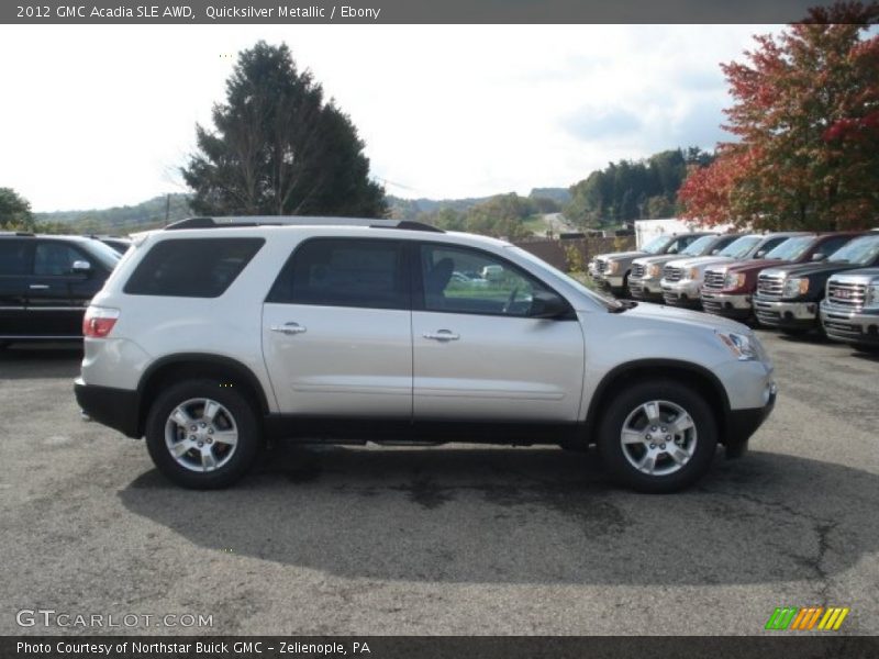 Quicksilver Metallic / Ebony 2012 GMC Acadia SLE AWD