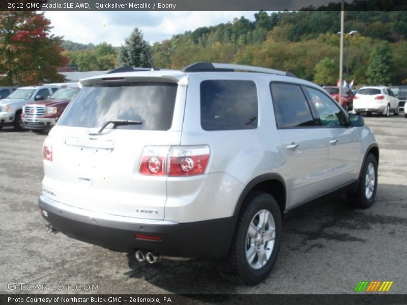 Quicksilver Metallic / Ebony 2012 GMC Acadia SLE AWD