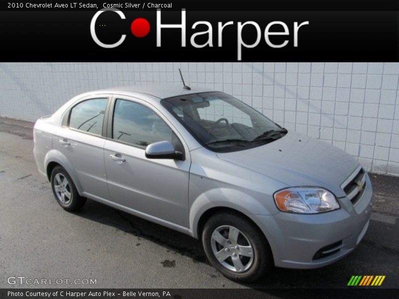 Cosmic Silver / Charcoal 2010 Chevrolet Aveo LT Sedan
