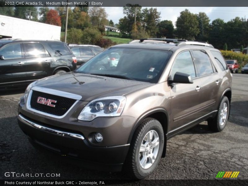 Medium Brown Metallic / Ebony 2012 GMC Acadia SL