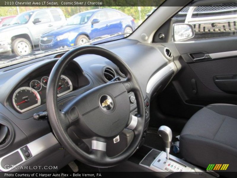 Cosmic Silver / Charcoal 2010 Chevrolet Aveo LT Sedan