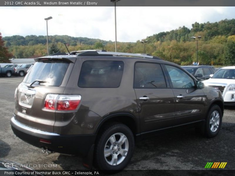 Medium Brown Metallic / Ebony 2012 GMC Acadia SL