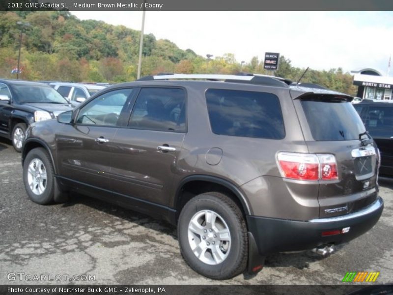Medium Brown Metallic / Ebony 2012 GMC Acadia SL