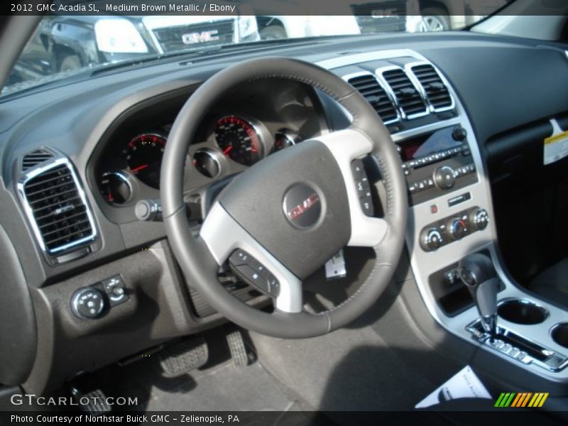Medium Brown Metallic / Ebony 2012 GMC Acadia SL